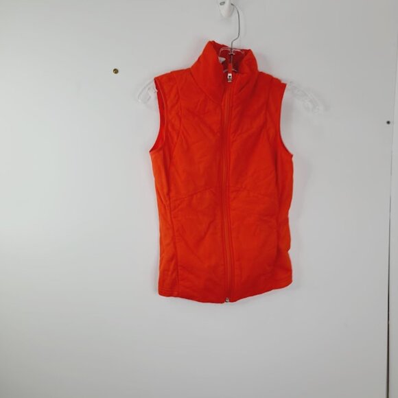 Lululemon Women's Red Down For It Sleeveless Filled Puffer Vest Size 4 - Picture 2 of 6